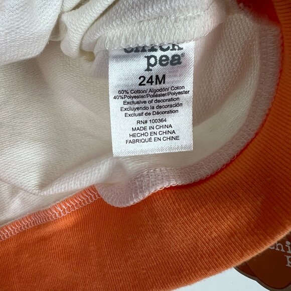 NWT Chick Pea Little Pumpkin Two Piece Set Halloween Fall Size 24M NEW - Picture 6 of 10